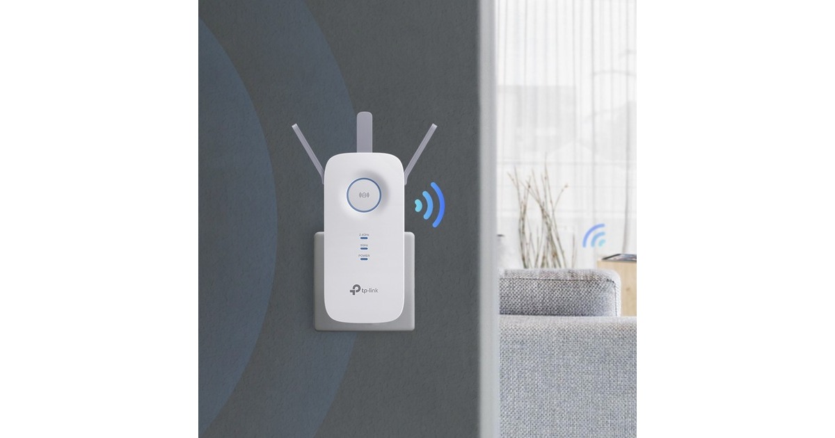TP-LINK RE450 - Repetidor de señal WiFi, AC1750, Doble Band