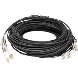 Digitus Glasfaser Universal Breakout Kabel, Duplex, LC/UPC Stecker, Multimode OM4 schwarz, 100 Meter, vorkonfektioniert