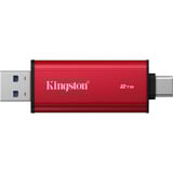 Kingston Dual Portable 2 TB, Externe SSD rot/schwarz, USB-A- und USB-C