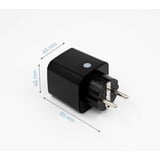 Shelly Plug M Gen3, Schaltsteckdose schwarz, 2er Pack