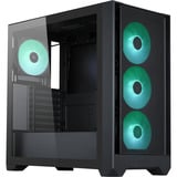 Silentware Flow 110 ARGB , Tower-Gehäuse schwarz, Tempered Glass