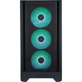 Silentware Flow 110 A-RGB , Tower-Gehäuse schwarz, Tempered Glass