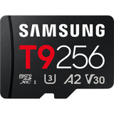 Samsung T9 microSDXC 256 GB, Speicherkarte schwarz, mit USB-Kartenleser