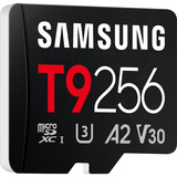 Samsung T9 microSDXC 256 GB, Speicherkarte schwarz, mit USB-Kartenleser