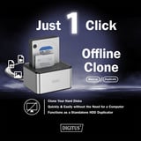Digitus Dual SATA HDD Docking Station, Dockingstation silber/schwarz, USB 3.0, 2,5"/ 3,5"