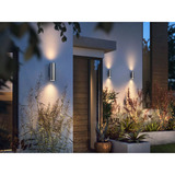 Philips Hue White & Color Ambiance Appear Outdoor Wandleuchte rund, LED-Leuchte silber