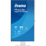 iiyama ProLite XB2797QSU-W1, LED-Monitor 68.5 cm (27 Zoll), weiß (matt), QHD, IPS, HDMI, DP, USB-Hub, Ergonomischer Standfuß