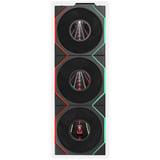 Lian Li UNI FAN TL LCD FLEX 120 Wireless, Gehäuselüfter schwarz, Reverse, 3er Pack mit Controller, 124 mm
