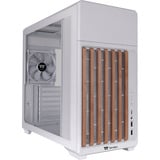 Thermaltake TR300 WS Snow White, Tower-Gehäuse weiß/holz, Tempered Glass