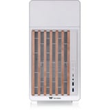 Thermaltake TR300 WS Snow White, Tower-Gehäuse weiß/holz, Tempered Glass