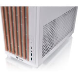 Thermaltake TR300 WS Snow White, Tower-Gehäuse weiß/holz, Tempered Glass