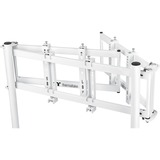 Thermaltake Triple Monitor Stand Snow, für Racing Simulator Cockpit GR500, Monitorhalterung weiß, für Monitore 32" - 55"