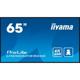 iiyama ProLite LH6560UHS-B2AG, Public Display schwarz (matt), UltraHD/4K, VA, Lautsprecher