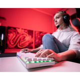 CHERRY XTRFY MX 8.2 Pro TMR Wireless, Gaming-Tastatur weiß, DE-Layout, Cherry MK Crystal