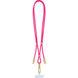 Intenso Handykette und Lade-/Datenkabel Cell Phone Charging Lanyard neon-pink, 1,65 Meter, USB-C, PD3.0 / QC4.0, Nylon