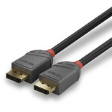 Lindy DisplayPort 1.4 Kabel, Anthra Line schwarz, 5 Meter
