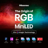 Hisense 55UR8DS RGB MiniLED, LED-Fernseher 139 cm (55 Zoll), schwarz/dunkelgrau, UltraHD/4K, Hi-View AI Engine RGB, 180Hz Panel