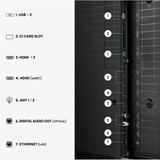 Hisense 55UR8DS RGB MiniLED, LED-Fernseher 139 cm (55 Zoll), schwarz/dunkelgrau, UltraHD/4K, Hi-View AI Engine RGB, 180Hz Panel