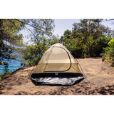 Coleman Darwin 3 Plus Summer, Zelt beige/dunkelrot