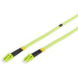 Digitus LWL Patchkabel, Duplex, LC > LC Stecker, Multimode OM5 limette, 5 Meter