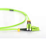 Digitus LWL Patchkabel, Duplex, LC > LC Stecker, Multimode OM5 limette, 5 Meter