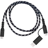 Fairphone USB 2.0 Kabel, USB-C Stecker > USB-C Stecker schwarz/weiß, 1,2 Meter