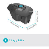 GARDENA Pipeline Bewässerungssystem AquaPrecise, unterirdisch, Sprinklersystem grau/türkis, mit Pipeline Schacht und Deckel