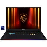 MSI Raider 18 HX AI A2XWJG-074, Gaming-Notebook schwarz, Intel® Core™ Ultra 9 285HX, NVIDIA GeForce RTX 5090, 64 GB DDR5, 4 TB (2 TB SSD & 2 TB SSD), Windows 11 Home