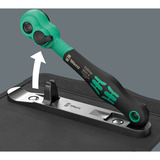 Wera 8100 SA 13 Zyklop Comfort Knarrensatz, 1/4", Werkzeug-Set schwarz/grün, 15-teilig, Comfort-Knarre mit Umschalthebel