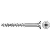 fischer Spanplattenschraube PowerFast II 5,0x60 Senkkopf TX 100 Stück, mit Teilgewinde, Edelstahl A4