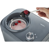 Medion LIFE Eismaschine MD 10169 schwarz/edelstahl, für 1.00ml Eiscreme, 100 Watt