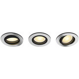 Philips Hue White Ambiance Milliskin Einbauspot 3er-Pack, LED-Leuchte silber