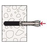 fischer Spreizdübel SX Plus 6x50 K hellgrau, 10 Stück