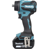 Makita Akku-Bohrschrauber mit Wechselkopfsystem DDF491ZJ01, 18Volt blau/schwarz, ohne Akku und Ladegerät, mit vier verschiedenen Aufsätzen
