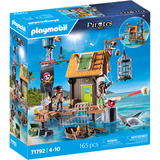 PLAYMOBIL 71792 Pirates Piratenhafen mit Seeräuber-Gefängnis, Konstruktionsspielzeug 