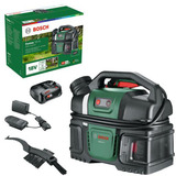 Bosch Fahrradreinigungsgerät Fontus 18V-6, Druckreiniger grün/schwarz, inkl. Akku und Ladegerät, POWER FOR ALL ALLIANCE