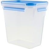 Emsa CLIP & CLOSE Frischhaltedose 1,5 Liter transparent/blau, rechteckig, Hochformat