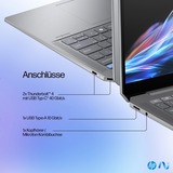 HP OmniBook Ultra 14-fd0094ng, Notebook silber, AMD Ryzen AI 9 365, AMD Radeon 880M, 16 GB LPDDR5X, 1 TB (1 TB SSD), Windows 11 Home