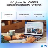 HP OmniBook Ultra 14-fd0094ng, Notebook silber, AMD Ryzen AI 9 365, AMD Radeon 880M, 16 GB LPDDR5X, 1 TB (1 TB SSD), Windows 11 Home