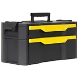 Stanley Rollende Werkstatt 3-in-1, Werkzeugwagen schwarz/gelb, mit Trolley-Griff