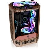 Thermaltake The Tower 300 Gravel Sand, Tower-Gehäuse braun, Tempered Glass