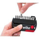 Wiha Bit-Satz FlipSelector Standard, Sechsrund schwarz/rot, 15-teilig, mit Gürtelclip