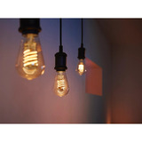 Philips HUE White Filament Lampe E27 Edison ST64 550 lm, LED-Lampe 