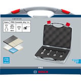 Bosch PRO Ceramic dry Bohrkronen-Set, Ø 6 - 12mm, Bohrer-Satz 4-teilig, für kleine Winkelschleifer