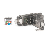 Digitus CAT.6a Feldstecker ungeschirmt, mit Staubschutzkappe silber, 1 Stück, AWG 27-22