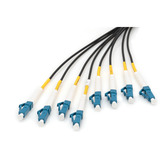 Digitus Glasfaser Universal Breakout Kabel, Duplex, LC/UPC Stecker, Singlemode OS2 schwarz, 150 Meter, vorkonfektioniert
