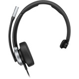 HP Poly Mission 615 Mono-USB-Headset (kabelgebunden) BULK schwarz, USB Type-C und Type-A, Kunstleder-Ohrpolster (Oberflächenmaterial)