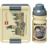 Room Copenhagen LEGO Lunch-Box Set Harry Potter Hogwarts beige/grau, 2-teilig, mit Trinkflasche