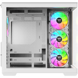 Thermaltake View 380 WS ARGB Snow White, Tower-Gehäuse weiß/holz, Tempered Glass x 2, Holz-Struktur