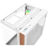 Thermaltake View 380 WS ARGB Snow White, Tower-Gehäuse weiß/holz, Tempered Glass x 2, Holz-Struktur